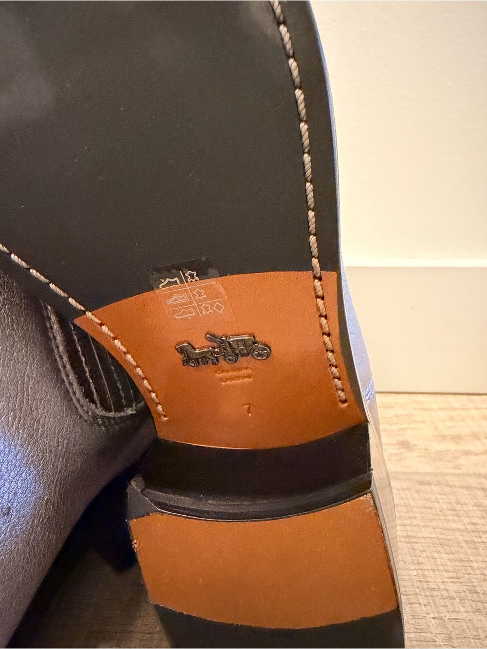 Coach Metallic Silver Pointed Chelsea Ankle Boots - Picture 6 of 7